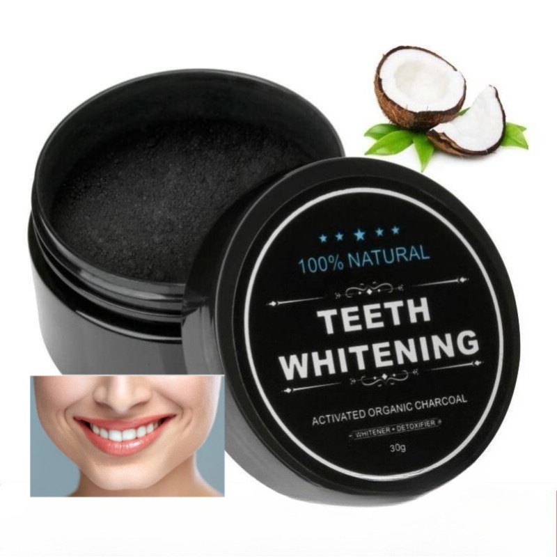 Teeth Whitening Charcoal Powder - 1 boîte de poudre de blanchiment