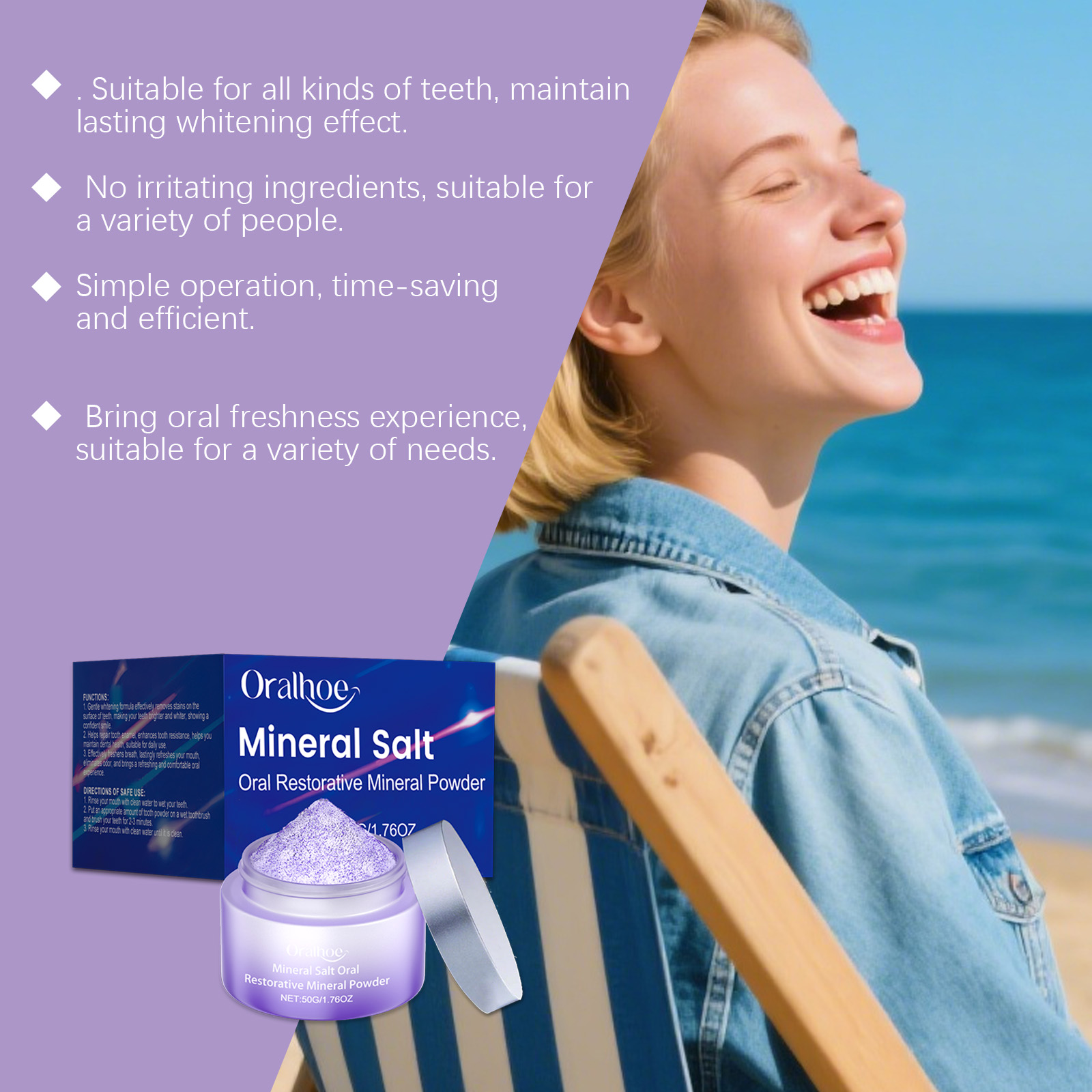 ORALHOE Poudre Minérale Répara - Teeth Whitening Or Tooth Whitening avis et prix