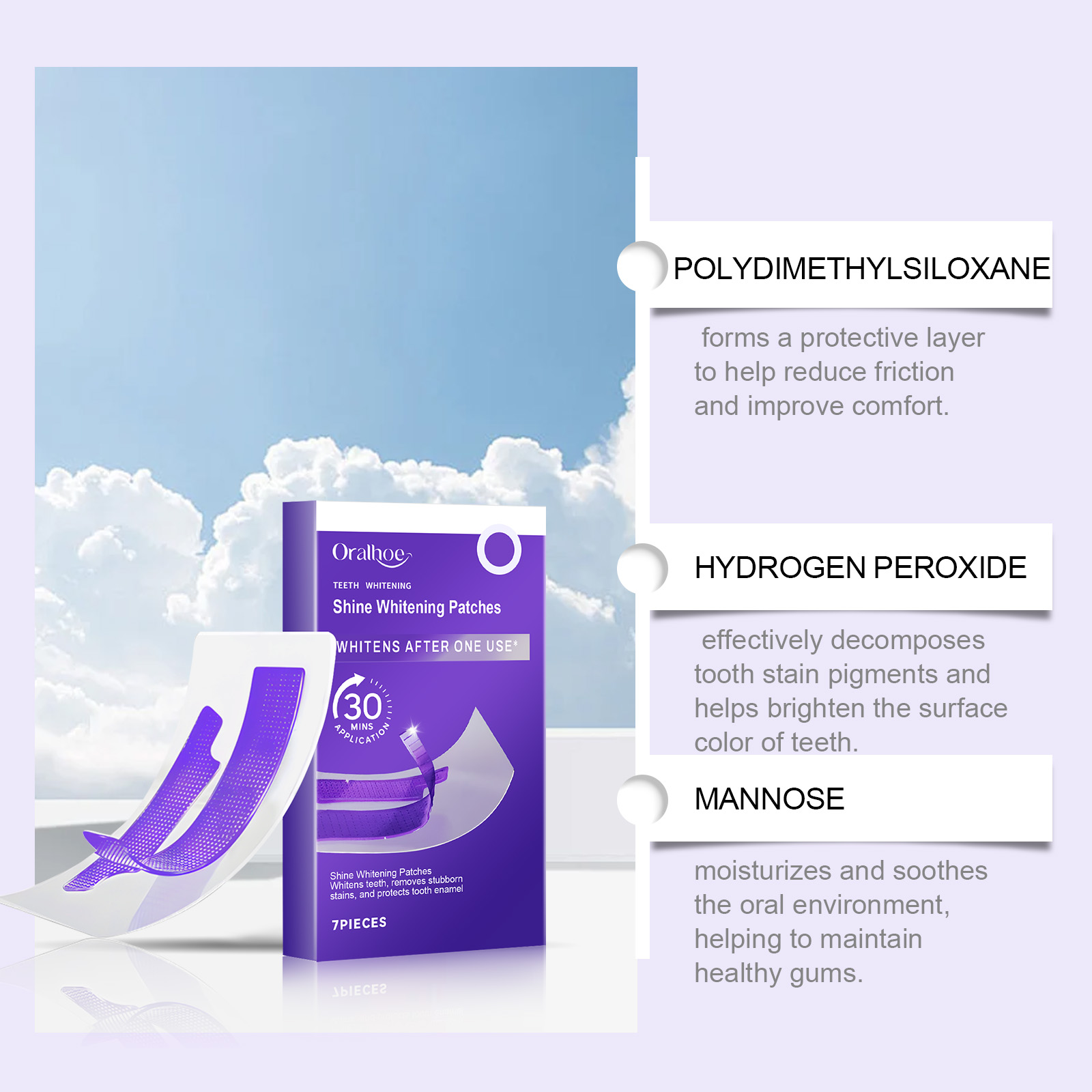 ORALHOE 7 pièces/boîte patchs  - Teeth Whitening Or Tooth Whitening avis et prix