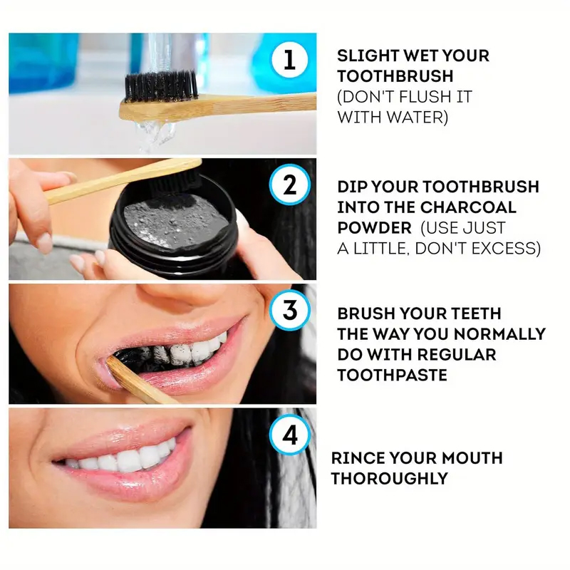 Poudre dentifrice au charbon a - Teeth Whitening Charcoal Powder avis et prix