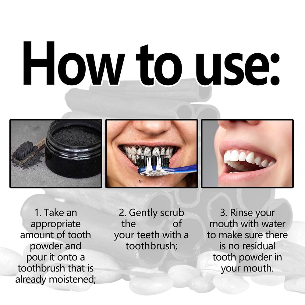 Poudre blanchissante pour les  - Teeth Whitening Charcoal Powder avis et prix