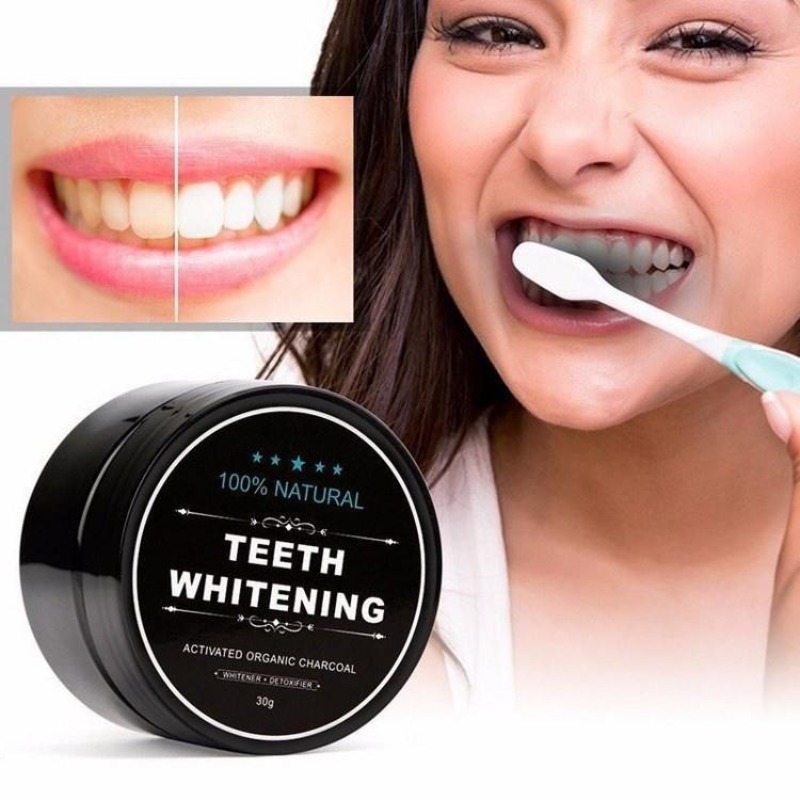 1 boîte de poudre de blanchime - Teeth Whitening Charcoal Powder avis et prix