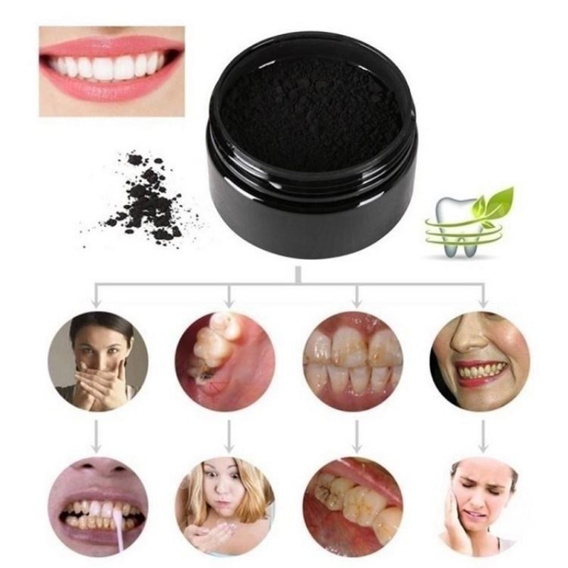 1 boîte de poudre de blanchime - Teeth Whitening Charcoal Powder avis et prix
