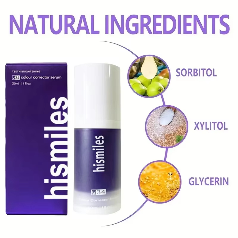 Dentifrice blanchissant violet - Teeth Whitening Hismile avis et prix