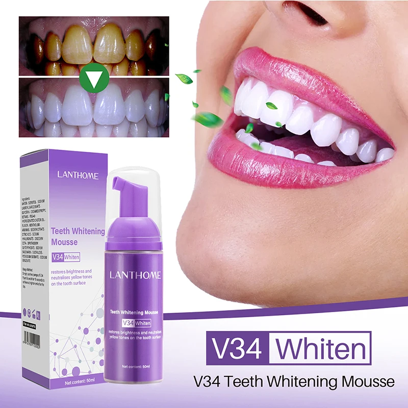 Dentifrice en Mousse V34 pour  - Teeth Whitening Charcoal Powder avis et prix