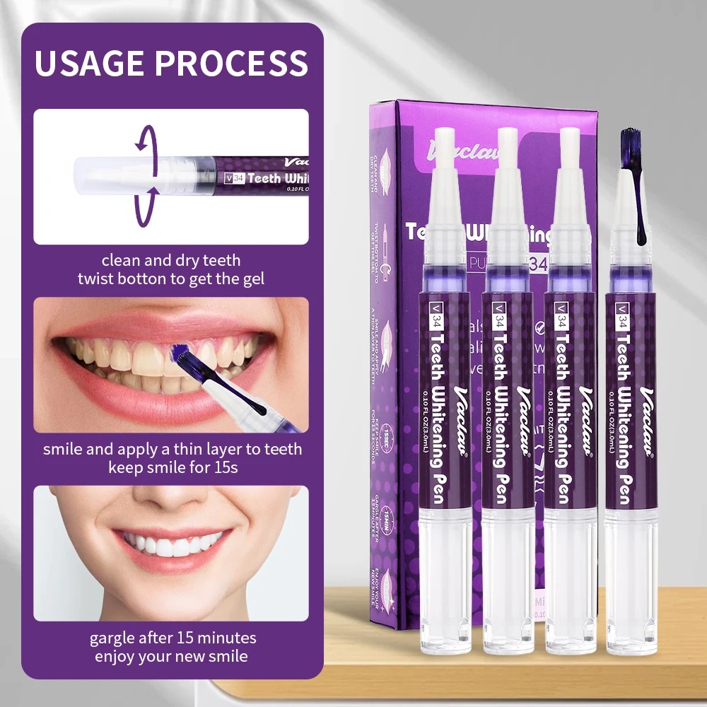 Vaclav V34 stylo gel de blanch - Teeth Whitening Hismile avis et prix